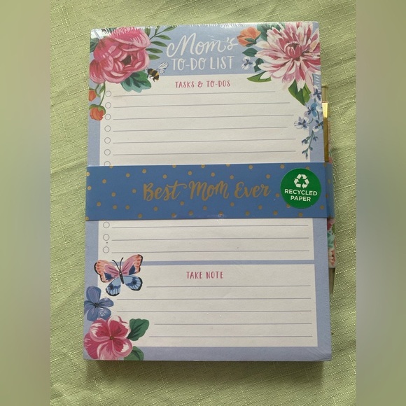 Gift For Mom - Note pad Set With A Designed Pen - Blue - Picture 1 of 3